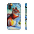 A Squirrel Decorates the Forest for Christmas - Impact Resistant Phone Case iPhone X Matte